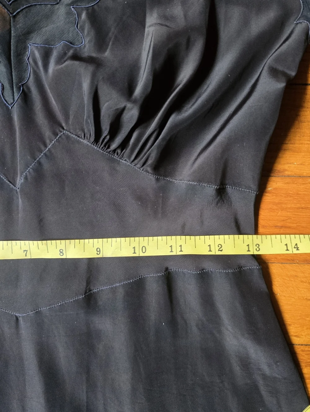 Vintage 1940s Seamprufe Full Slip 32 Slipdress Lingerie Blue Mint Bubble Hem - Picture 3 of 8